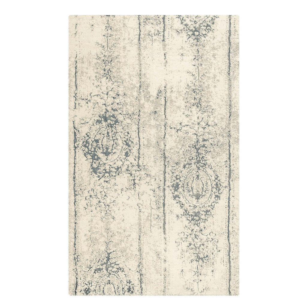 Image of Kleine Wolke Badteppich 60/60 cm grau, silberfarben, beige , Caracas 4065 , Textil , Vintage , 60 cm , Für Fussbodenheizung geeignet , 003342030601