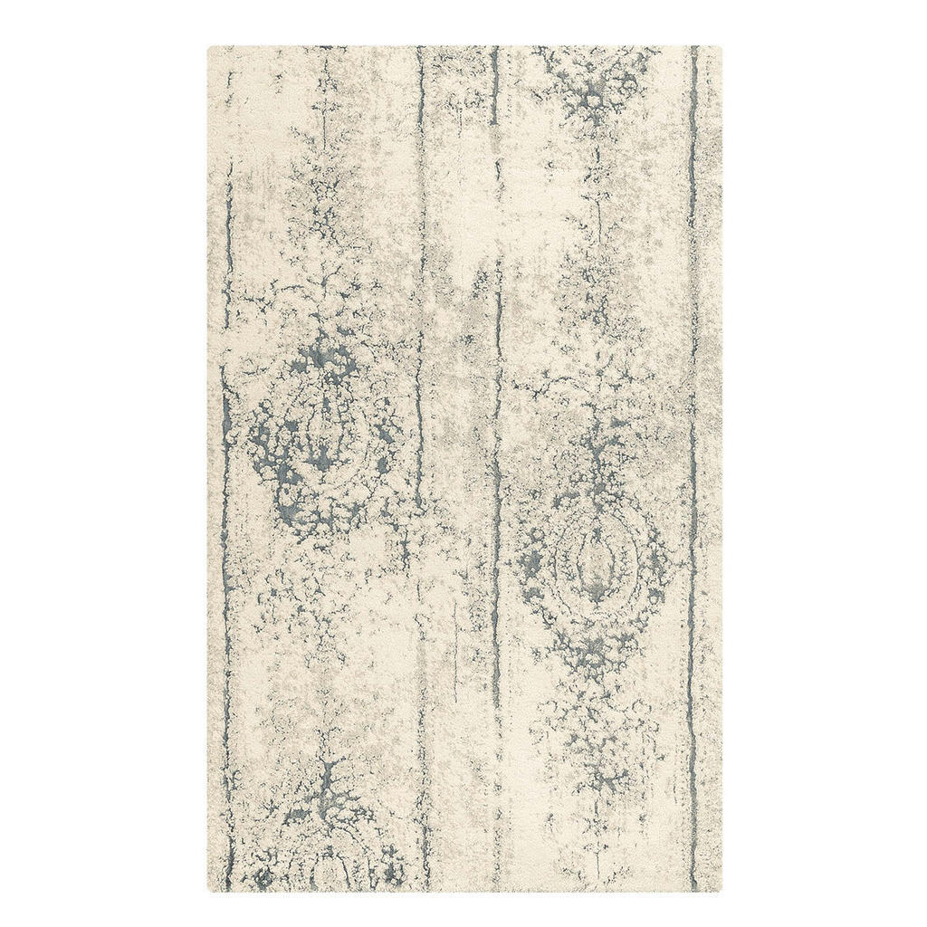Image of Kleine Wolke Badteppich 60/100 cm grau, silberfarben, beige , Caracas 4065 , Textil , Vintage , 60 cm , Für Fussbodenheizung geeignet , 003342032401