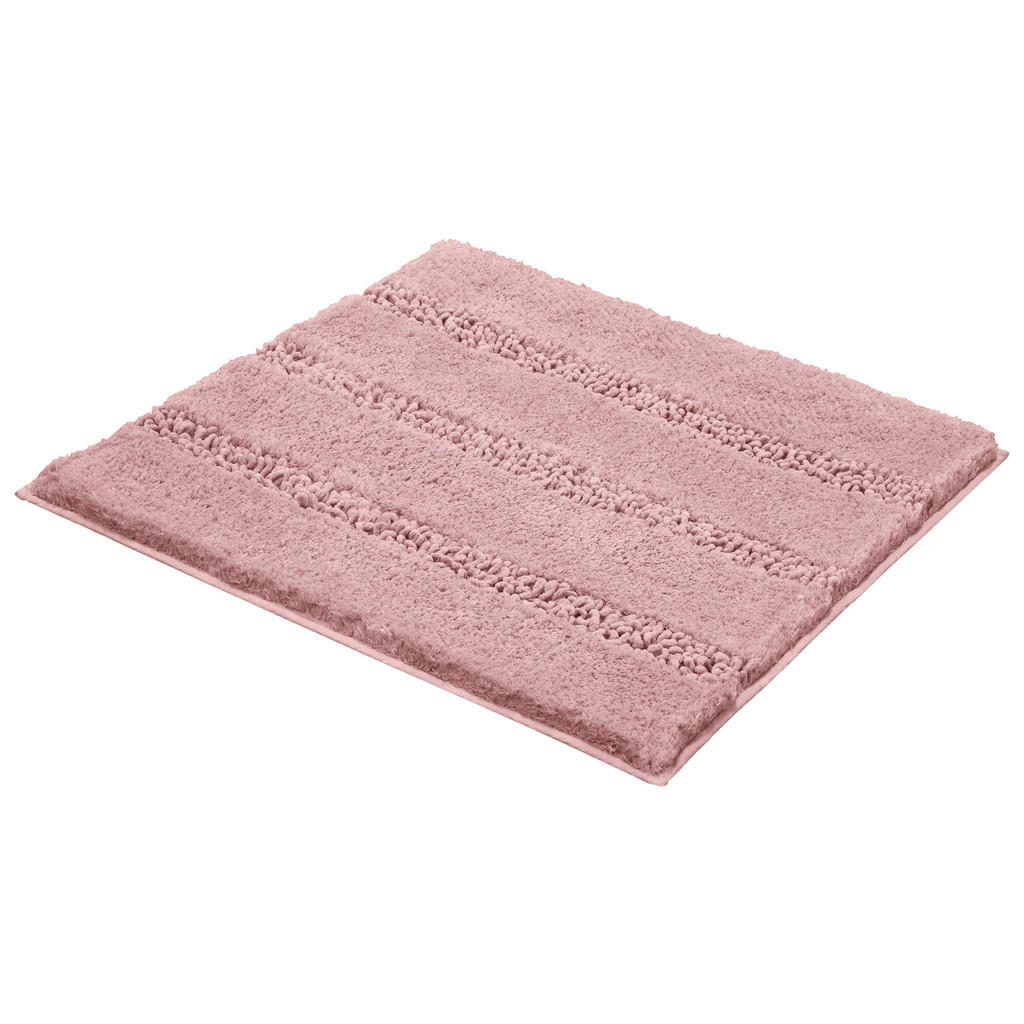 Image of Kleine Wolke Badteppich 60/60 cm rosa , 4094 407 135 Monrovia , Textil , Streifen , 60 cm , Für Fussbodenheizung geeignet, rutschhemmend , 003342126401