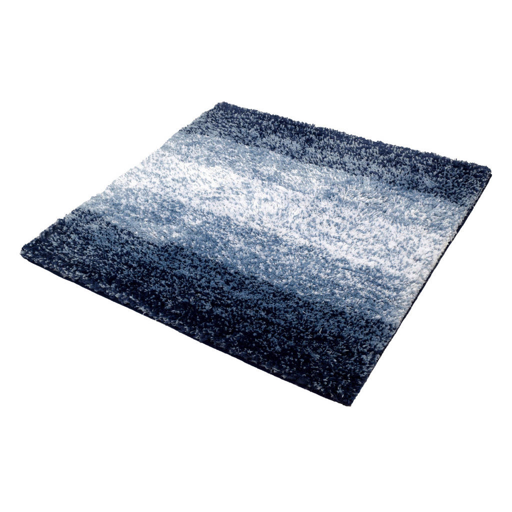 Image of Kleine Wolke Badteppich 60 /60 cm blau , 4077 783 135 Oslo , Textil , Streifen , 60 cm , Für Fussbodenheizung geeignet , 003342163801