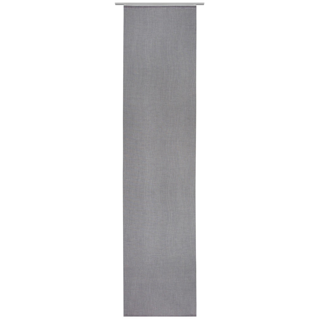 Image of Novel Flächenvorhang in grau , Sina , Textil , Uni , 60x255 cm , mit Flauschband, Öffnung für Beschwerungsstab, ohne Technik , 004789046303