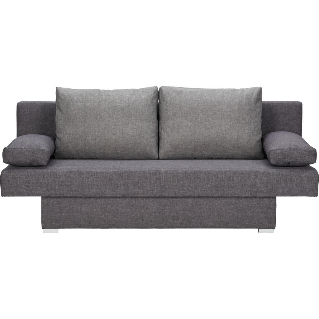 Image of Carryhome Schlafsofa in textil grau, dunkelgrau , MIA -Top- , 190x74-86x80 cm , Webstoff , Schlafen auf Sitzhöhe , 002300008701