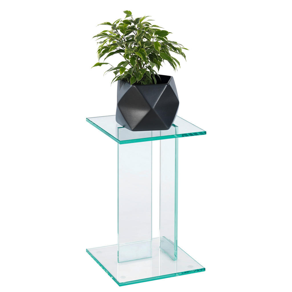 Image of XXXLutz Blumensäule in glas 25/25/41 cm , Viola , Klar , 25x41 cm , transparent , 002757000301