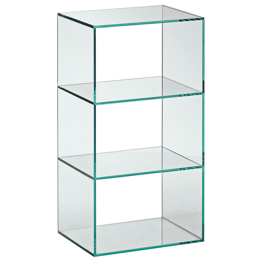 Image of Xora Regal 40/75/30 cm transparent , Milano Ii , Glas , 2 Fächer , 40x75x30 cm , In verschiedenen Grössen erhältlich , 002757012601