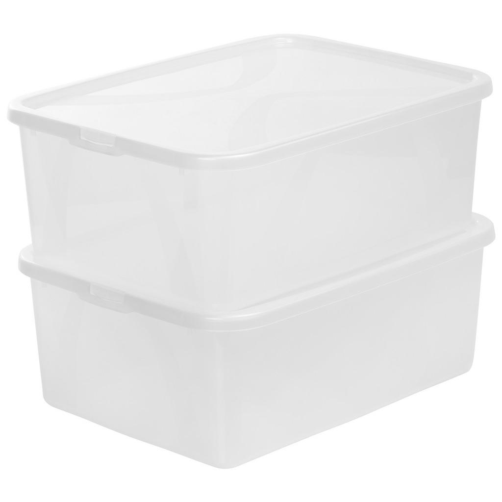 Image of Rotho Box mit deckel 36,3/26,6/13,4 cm , 6119500096Lz , Transparent , Kunststoff , 26.6x13.4 cm , Deckel abnehmbar , 003294028804