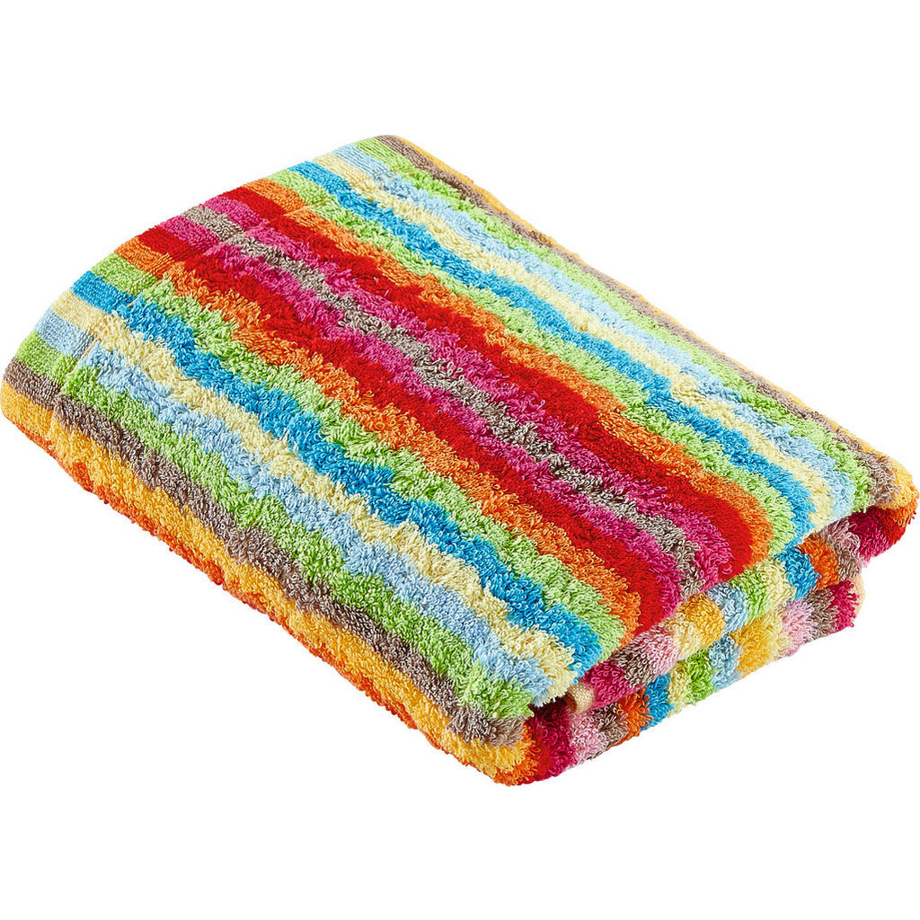 Image of Cawoe Handtuch 50/100 cm multicolor , Lifestyle 7008 , Textil , Streifen , 50 cm , Frottee , saugfähig , 003367003501