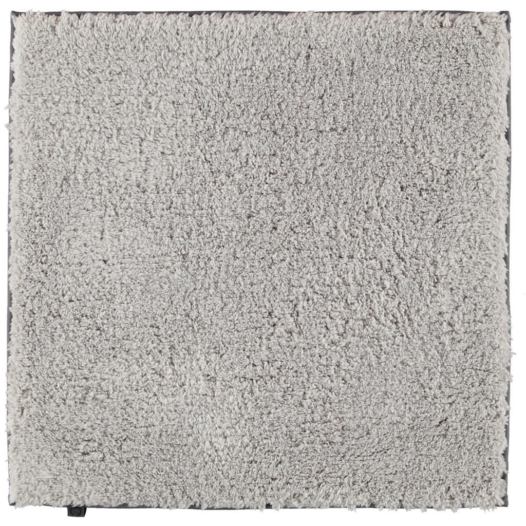 Image of Cawoe Badteppich 60/60 cm platinfarben , Frame , Textil , Uni , 60 cm , Für Fussbodenheizung geeignet , 003367094803