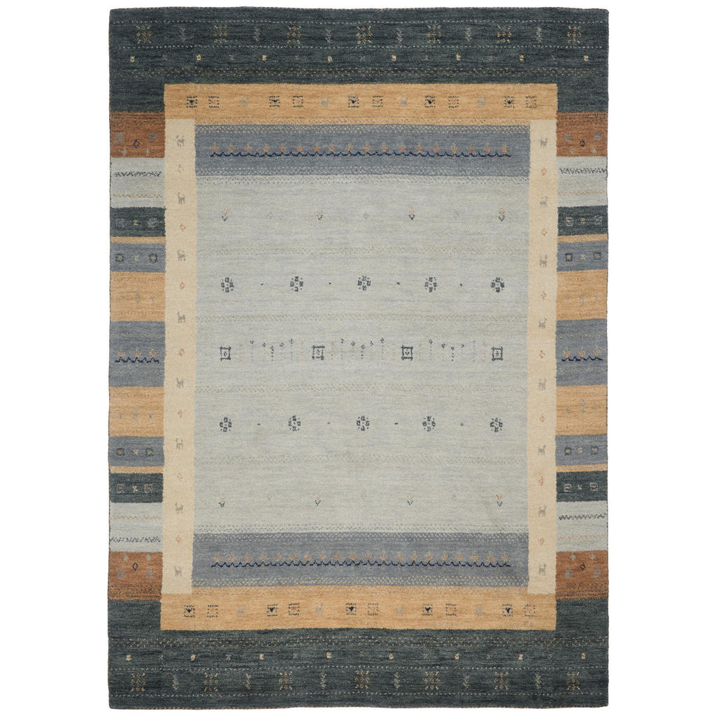 Image of Escale Orientteppich 70/140 cm , Baba Jan , Silberfarben , Textil , Punkte , 70 cm , 004345139953