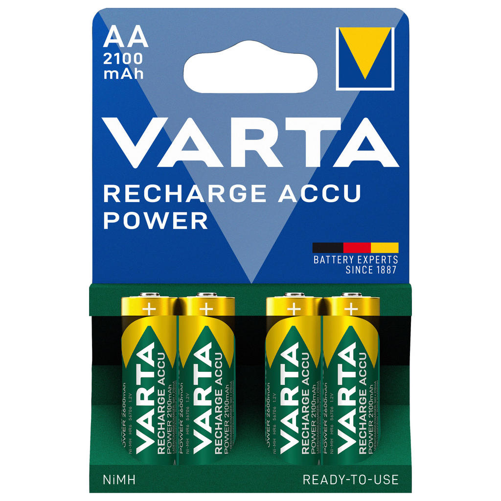 Image of Varta Batterie , 56 706 101 404 , 8x12x1.6 cm , wiederaufladbar , 0048350064