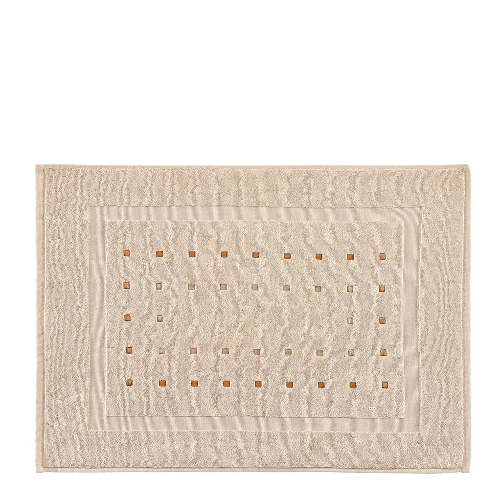 Image of Esposa Badematte 50/70 cm beige , Quattro , Textil , Karo , 50 cm , 004893005702