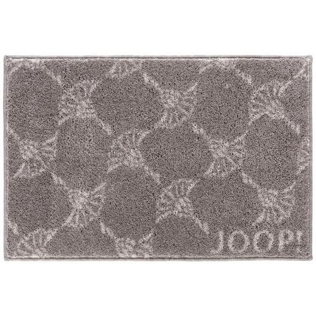 Image of Joop! Badteppich 50/60 cm graphitfarben , Joop! NEW Cornflower Allover , Textil , Blume , 50 cm , Velours , rutschhemmend , 005041003002