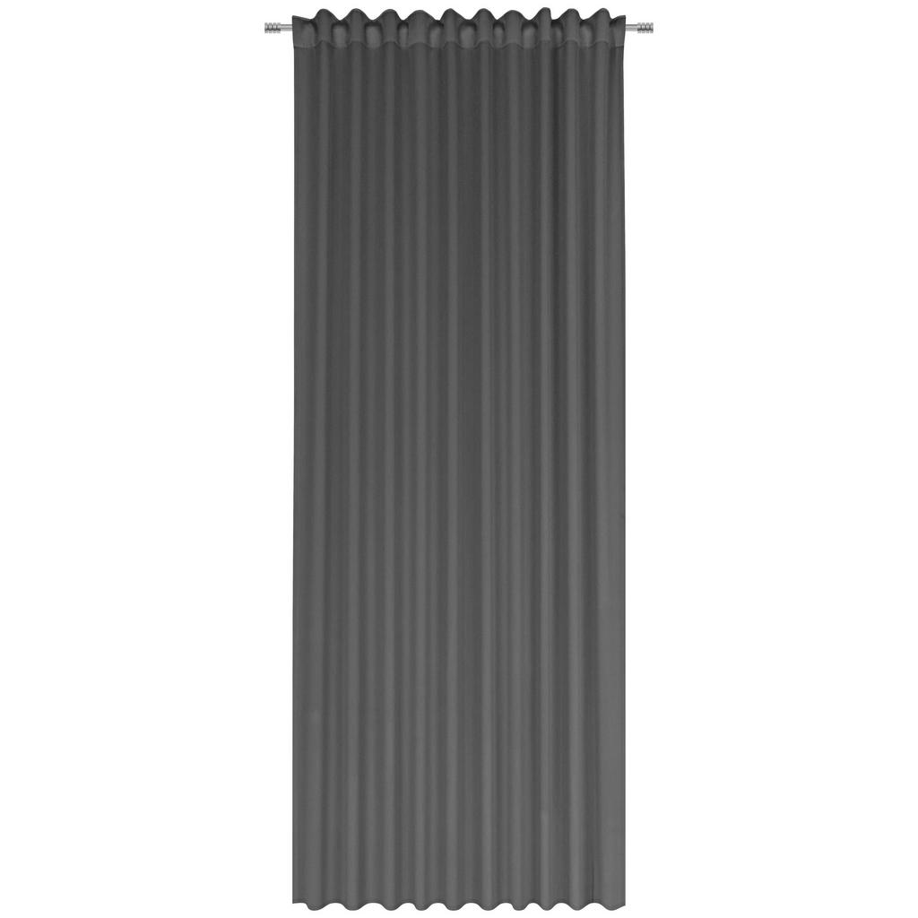 Image of Esposa Fertigvorhang verdunkelung , Simba , Anthrazit , Textil , Uni , 140x300 cm , für Stange und Schiene geeignet, mit Kombiband , 006595008603