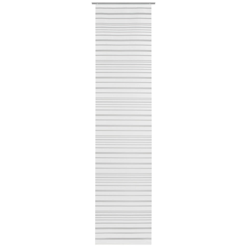 Image of Novel Flächenvorhang in weiss , Marlon , Textil , Streifen , 60x255 cm , Voile , mit Flauschband, Öffnung für Beschwerungsstab, ohne Technik , 006595010701