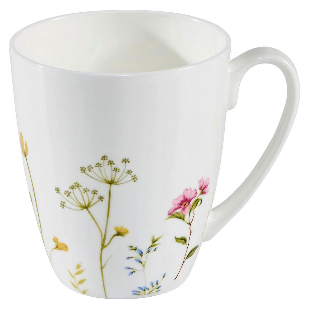 Image of Novel Kaffeebecher 375 ml , Wildflower , Multicolor, weiss , Keramik , Floral , 10 cm , glänzend , 0071360401