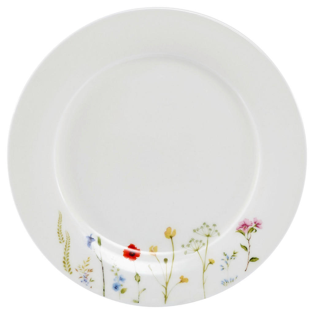 Image of Novel Dessertteller 22 cm , Wildflower , Multicolor, weiss , Keramik , Floral , glänzend , 0071360403