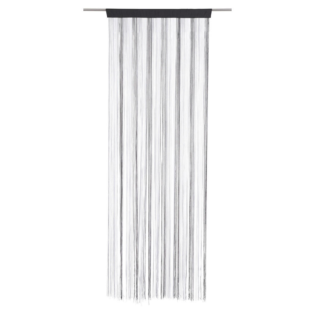 Image of Boxxx Fadenvorhang transparent , Multi - Top , Schwarz, Silberfarben, weiss , Textil , 90x245 cm , 007696000506