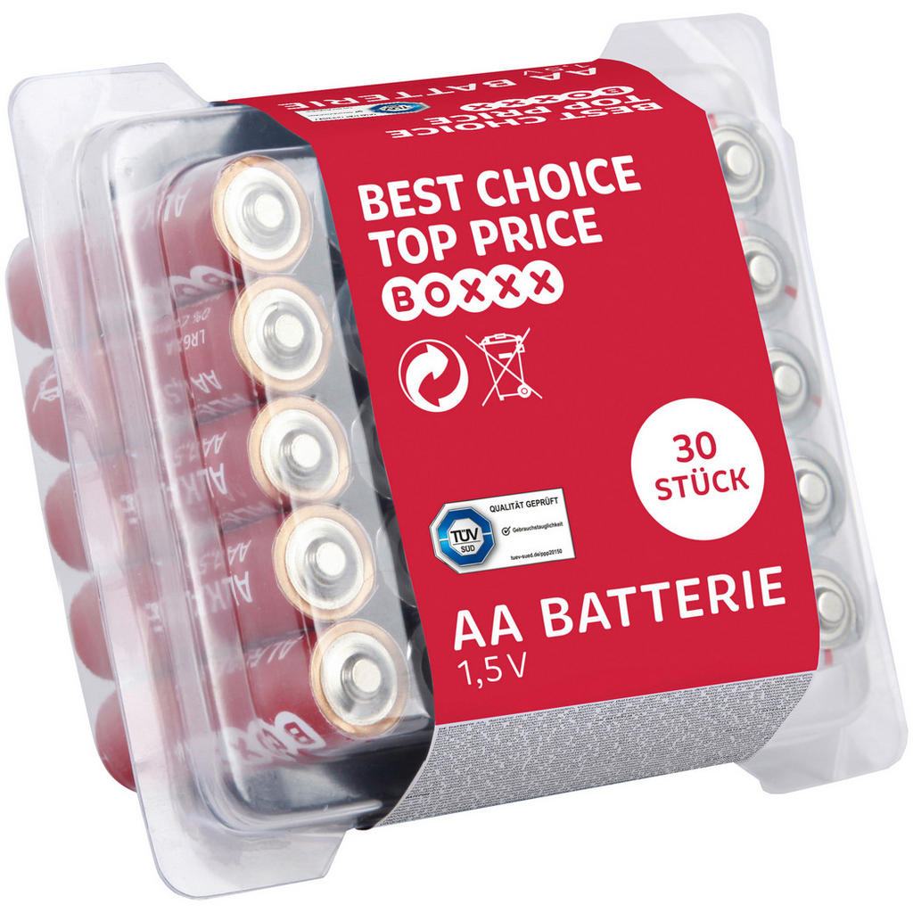 Image of Boxxx Batterie , 50571 , Rot, weiss , 4.8 cm , 007933026702