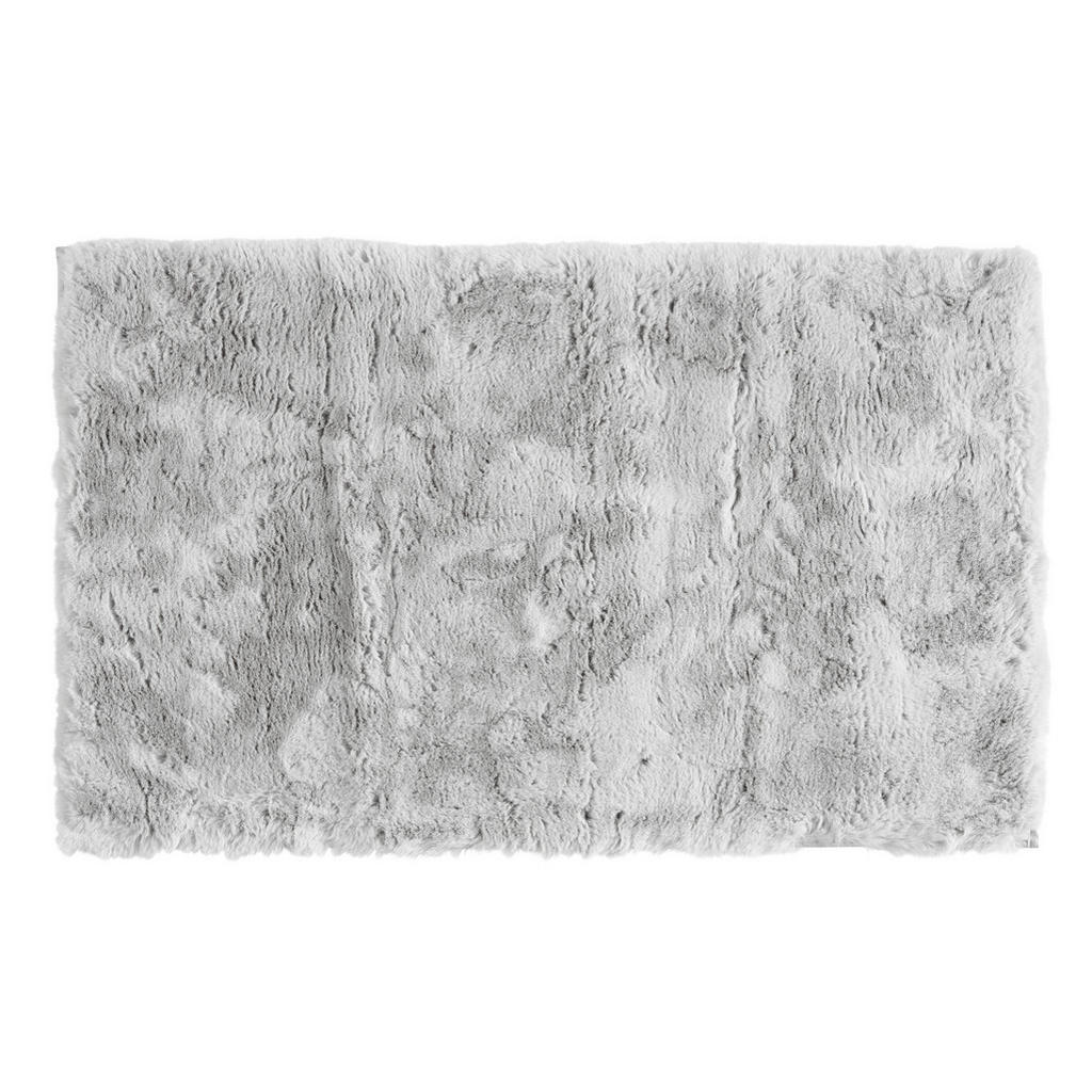 Image of Esposa Badematte 60/100 cm silberfarben , Secco , Textil , Uni , 60 cm , softmatt, geprägt,Webpelz , rutschfest, rutschhemmend , 008982018002