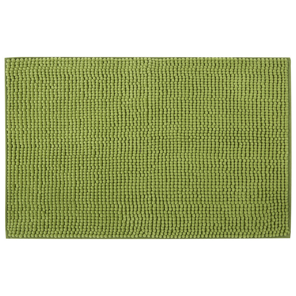 Image of Boxxx Badematte 50/80 cm grün , Ylvi , Textil , Uni , 50 cm , Chenille , Für Fussbodenheizung geeignet, rutschhemmend, schadstoffgeprüft , 008982019703