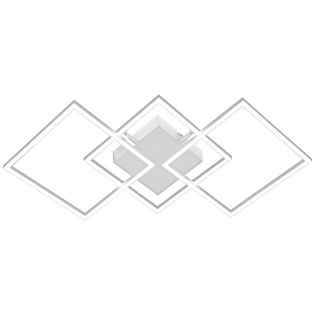 Image of Boxxx Led-deckenleuchte , Giga 4 -Best- , Nickelfarben , Metall, Kunststoff , Uni , 37x6 cm , gebürstet,glänzend , 008983001201