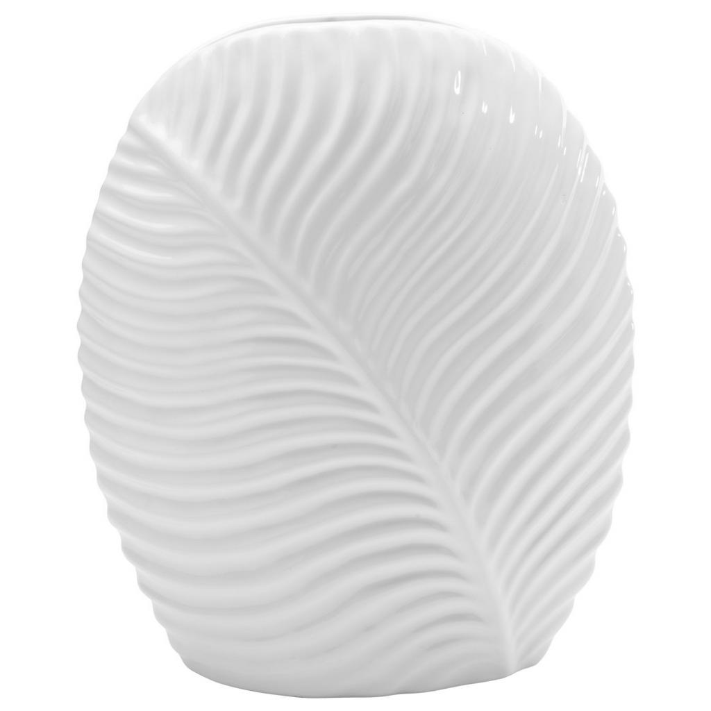 Image of Ambia Home Vase 24.2 cm , Dsf0C20E085-1W , weiss , Keramik , 20.2x24.2x10.1 cm , glänzend , handgemacht, zum Stellen , 0090000203