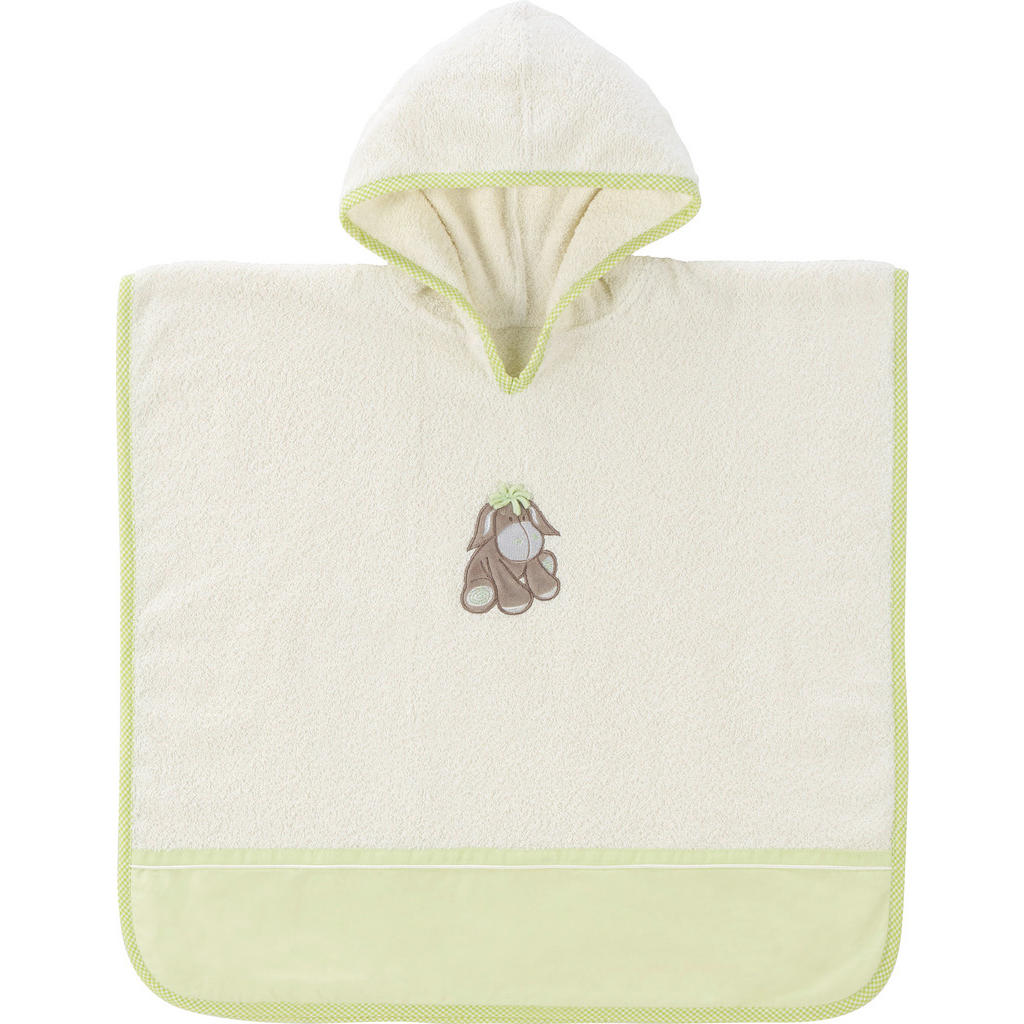 Image of My Baby Lou Poncho 65/59 cm , Diego , Creme, Grün , Textil , 65 cm , Frottee , 009032004401